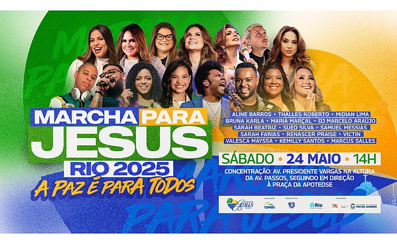 Confira o esquema especial do trânsito para a Marcha Para Jesus do Rio de Janeiro